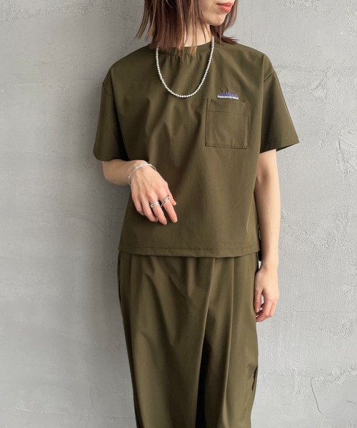 THOUSAND MILE（サウザンドマイル）の「[THOUSAND MILE/サウザンド マイル] 別注 サマーバケーション ラップパンツセットアップ（セットアップ・レディース・オリーブ/チャコールグレー/ブラック/ネイビー・F）」の5枚目の写真