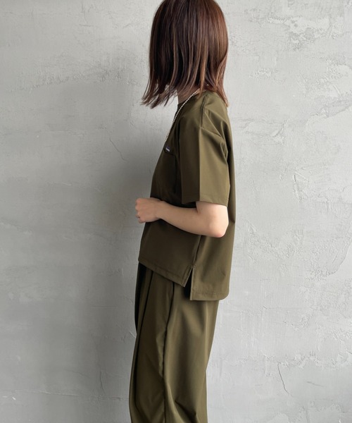 THOUSAND MILE（サウザンドマイル）の「[THOUSAND MILE/サウザンド マイル] 別注 サマーバケーション ラップパンツセットアップ（セットアップ・レディース・オリーブ/チャコールグレー/ブラック/ネイビー・F）」の7枚目の写真