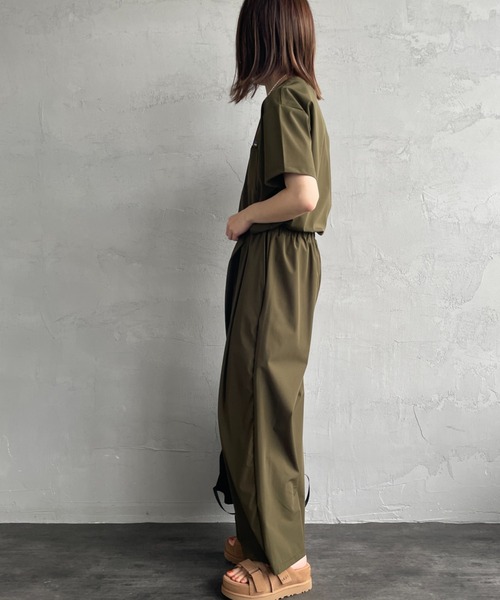 THOUSAND MILE（サウザンドマイル）の「[THOUSAND MILE/サウザンド マイル] 別注 サマーバケーション ラップパンツセットアップ（セットアップ・レディース・オリーブ/チャコールグレー/ブラック/ネイビー・F）」の9枚目の写真