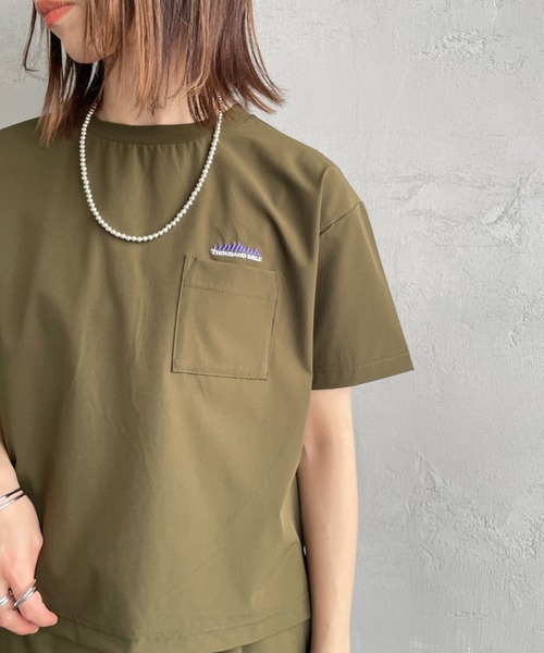 THOUSAND MILE（サウザンドマイル）の「[THOUSAND MILE/サウザンド マイル] 別注 サマーバケーション ラップパンツセットアップ（セットアップ・レディース・オリーブ/チャコールグレー/ブラック/ネイビー・F）」の16枚目の写真