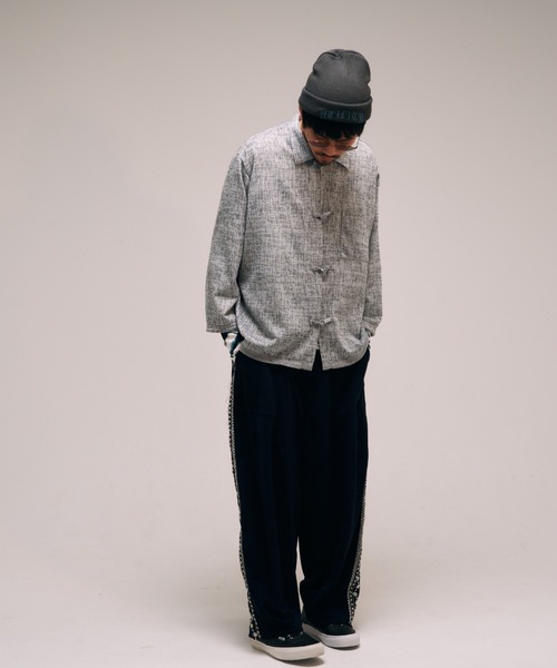 EFFECTEN（エフェクテン）の「【EFFECTEN】 China Knit Shirts（ニット/セーター・メンズ・レッド/ブラック/グレー・FREE）」の10枚目の写真