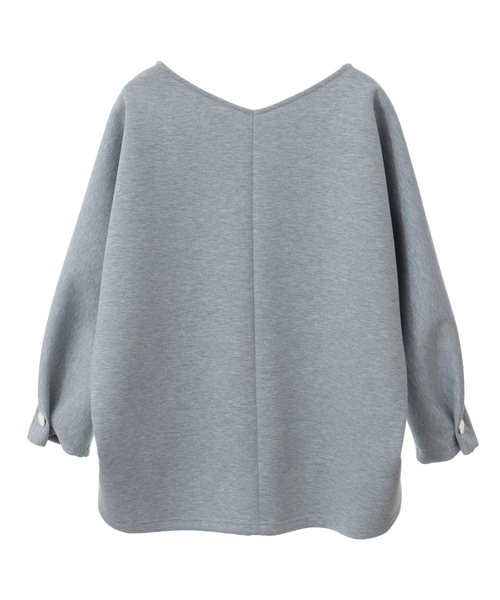 Tiara（ティアラ）の「ビッグボタンドルマンスウェット（Tシャツ/カットソー・レディース・ホワイト/ブラック/杢グレー・FREE）」の8枚目の写真