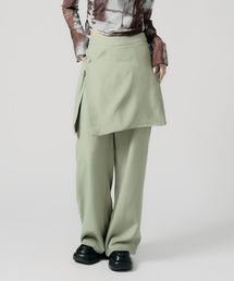 Chick（チック）の「Wrap Skirt with Slacks / 巻きスカート風 レギュラースラックス（スラックス）」