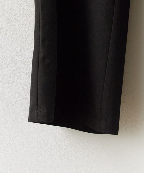 Chick（チック）の「Wrap Skirt with Slacks / 巻きスカート風 レギュラースラックス（スラックス・レディース・グレー/ブラック/ナチュラル・FREE）」の10枚目の写真