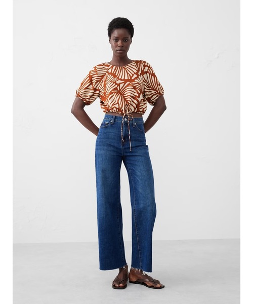 BANANA REPUBLIC FACTORY STORE(バナナリパブリック ファクトリーストア)の「BANANA REPUBLIC FACTORY STORE リネンブレンド タイヘムトップス(シャツ/ブラウス・レディース・ブラウン/ピンク/ベージュ・XS/S/M/L)」の8枚目の写真