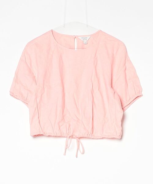 BANANA REPUBLIC FACTORY STORE(バナナリパブリック ファクトリーストア)の「BANANA REPUBLIC FACTORY STORE リネンブレンド タイヘムトップス(シャツ/ブラウス・レディース・ブラウン/ピンク/ベージュ・XS/S/M/L)」の4枚目の写真