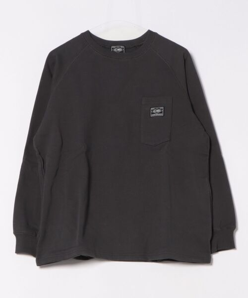 BIG MIKE(ビッグマイク)の「BIG MIKE ビッグマイク / セットアップ対応 サングラス 3ポケット ヘビーウエイト裏毛クルーネックスウェット //// 102618008 102518008(スウェット・メンズ・アッシュ/ブラック/グレイッシュベージュ/スミクロ・MEDIUM/LARGE/X-LARGE)」の3枚目の写真