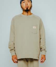 BIG MIKE ビッグマイク / セットアップ対応 サングラス 3ポケット ヘビーウエイト裏毛クルーネックスウェット //// 102618008 102518008