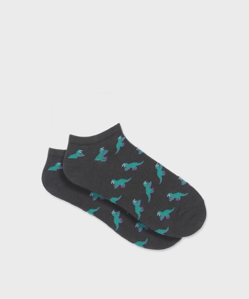 Paul Smith(ポールスミス)の「“Dino” ショート ソックス【150646 SN】(ソックス/靴下・メンズ・ブラック/ネイビー/グレー・25-27)」の3枚目の写真
