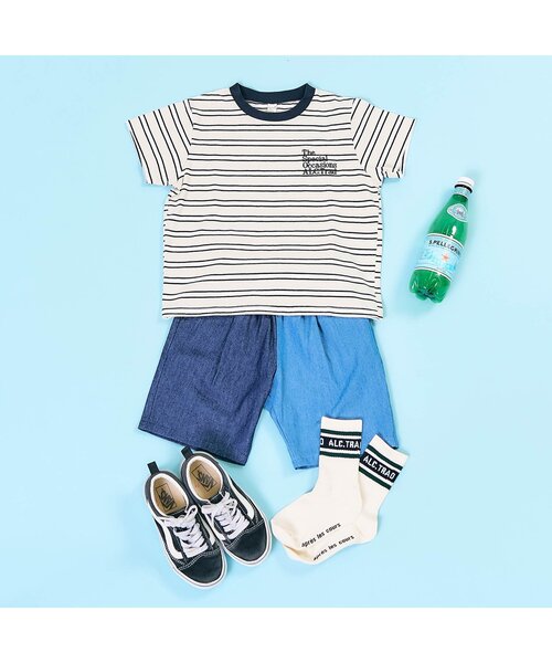 apres les cours（アプレレクール）の「ALCロゴソックス（ソックス/靴下・キッズ・オレンジ/ブラック/ブルー/オフホワイト・12/15 /18/21）」の10枚目の写真