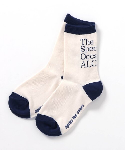 apres les cours（アプレレクール）の「ALCロゴソックス（ソックス/靴下・キッズ・オレンジ/ブラック/ブルー/オフホワイト・12/15 /18/21）」の13枚目の写真
