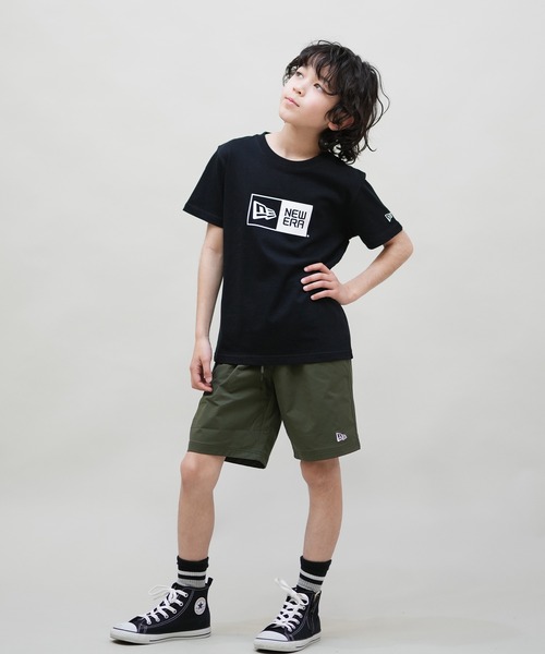 NEW ERA（ニューエラ）の「NEW ERA/ニューエラ YTH SS CT TEE BOX LOGO W キッズ Tシャツ 14521378/14521379（Tシャツ/カットソー・キッズ・ホワイト/ブラック・130cm/140cm/150cm/160cm）」の15枚目の写真