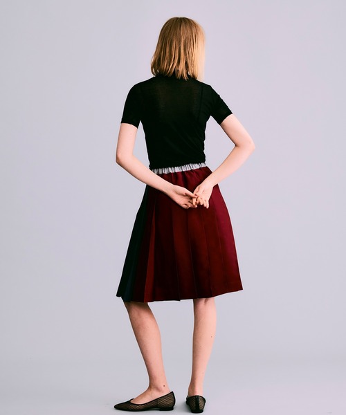 NOISE MAKER（ノイズメーカー）の「バイカラープリーツスカート【MADE IN JAPAN】（スカート・レディース・ブラウン系/ネイビー系/ピンク系・38/36）」の11枚目の写真