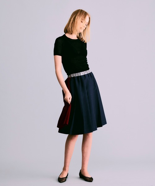 NOISE MAKER（ノイズメーカー）の「バイカラープリーツスカート【MADE IN JAPAN】（スカート・レディース・ブラウン系/ネイビー系/ピンク系・38/36）」の12枚目の写真