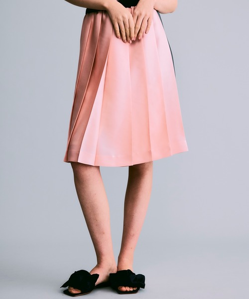 NOISE MAKER（ノイズメーカー）の「バイカラープリーツスカート【MADE IN JAPAN】（スカート・レディース・ブラウン系/ネイビー系/ピンク系・38/36）」の18枚目の写真