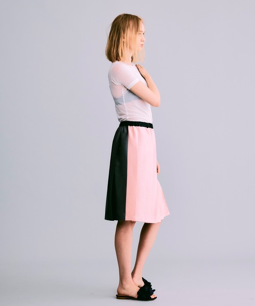 NOISE MAKER（ノイズメーカー）の「バイカラープリーツスカート【MADE IN JAPAN】（スカート・レディース・ブラウン系/ネイビー系/ピンク系・38/36）」の17枚目の写真
