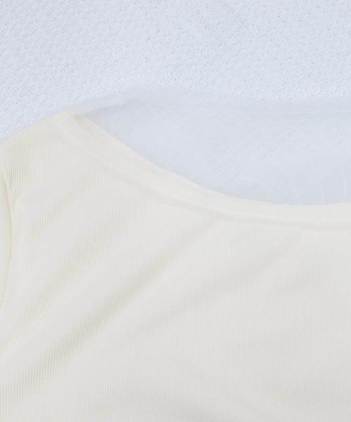 Miniministore(ミニミニストア)の「花柄装飾 長袖 リブトップス 韓国風(Tシャツ/カットソー・レディース・ブラック/アイボリー・FREE)」の18枚目の写真