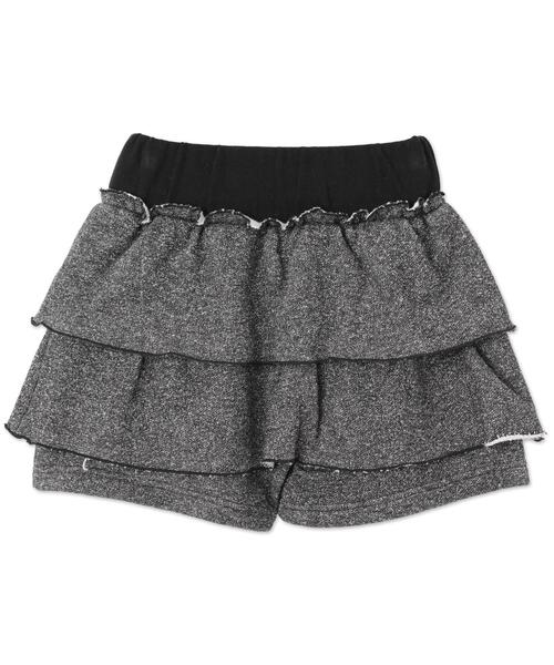 dispark（ディスパーク）の「DISPARK/ティアードビジューミニスカパン（スカート・レディース・ブラック/オートミール・FREE）」の3枚目の写真