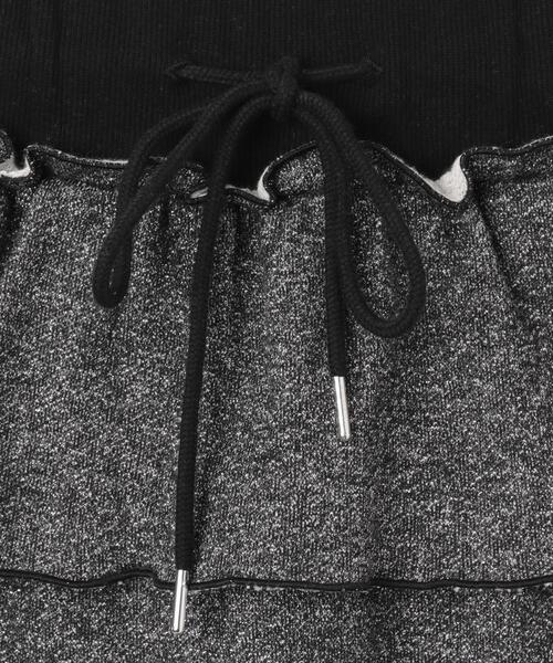 dispark（ディスパーク）の「DISPARK/ティアードビジューミニスカパン（スカート・レディース・ブラック/オートミール・FREE）」の4枚目の写真