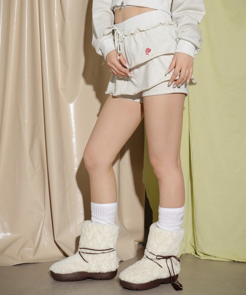 dispark（ディスパーク）の「DISPARK/ティアードビジューミニスカパン（スカート・レディース・ブラック/オートミール・FREE）」の14枚目の写真