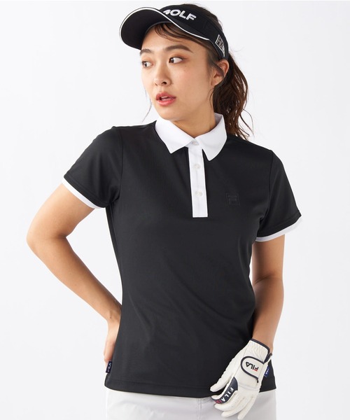 FILA GOLF(フィラゴルフ )の「半袖シャツ(シャツ/ブラウス・レディース・ホワイト/ネイビー/ブラック・MEDIUM/LARGE/X-LARGE)」の8枚目の写真