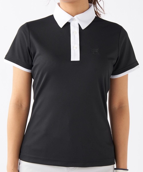 FILA GOLF(フィラゴルフ )の「半袖シャツ(シャツ/ブラウス・レディース・ホワイト/ネイビー/ブラック・MEDIUM/LARGE/X-LARGE)」の9枚目の写真
