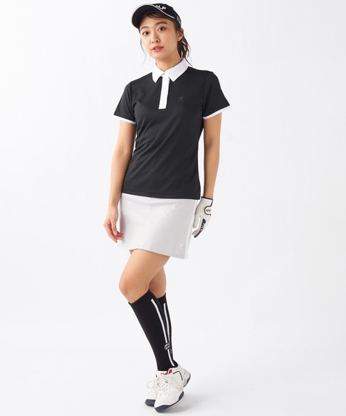 FILA GOLF(フィラゴルフ )の「半袖シャツ(シャツ/ブラウス・レディース・ホワイト/ネイビー/ブラック・MEDIUM/LARGE/X-LARGE)」の5枚目の写真