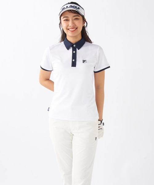 ブラウス シャツ 「FILA GOLF」「吸汗速乾/紫外線対策/UVケア」半袖シャツ レディース FILA GOLF】【吸汗速乾/紫外線対策/UVケア】半袖シャツ（シャツ