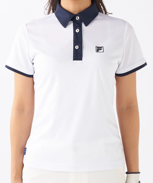 FILA GOLF(フィラゴルフ )の「半袖シャツ(シャツ/ブラウス・レディース・ホワイト/ネイビー/ブラック・MEDIUM/LARGE/X-LARGE)」の20枚目の写真