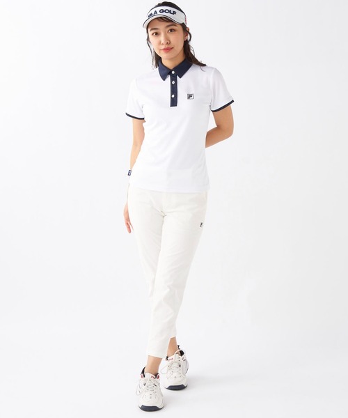 FILA GOLF(フィラゴルフ )の「半袖シャツ(シャツ/ブラウス・レディース・ホワイト/ネイビー/ブラック・MEDIUM/LARGE/X-LARGE)」の15枚目の写真