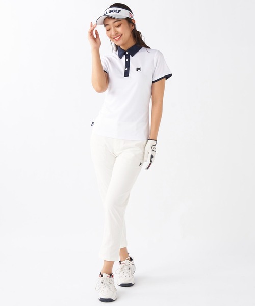 FILA GOLF(フィラゴルフ )の「半袖シャツ(シャツ/ブラウス・レディース・ホワイト/ネイビー/ブラック・MEDIUM/LARGE/X-LARGE)」の16枚目の写真