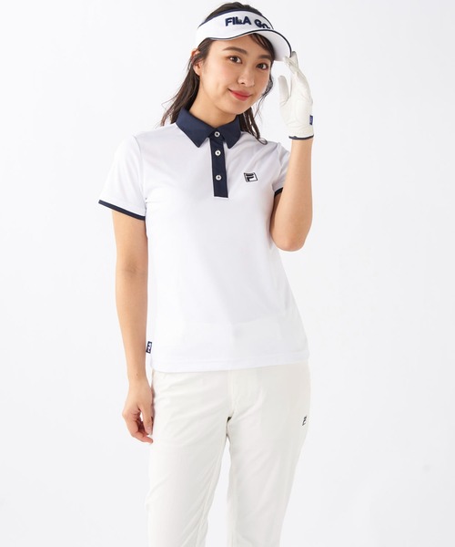 FILA GOLF(フィラゴルフ )の「半袖シャツ(シャツ/ブラウス・レディース・ホワイト/ネイビー/ブラック・MEDIUM/LARGE/X-LARGE)」の17枚目の写真