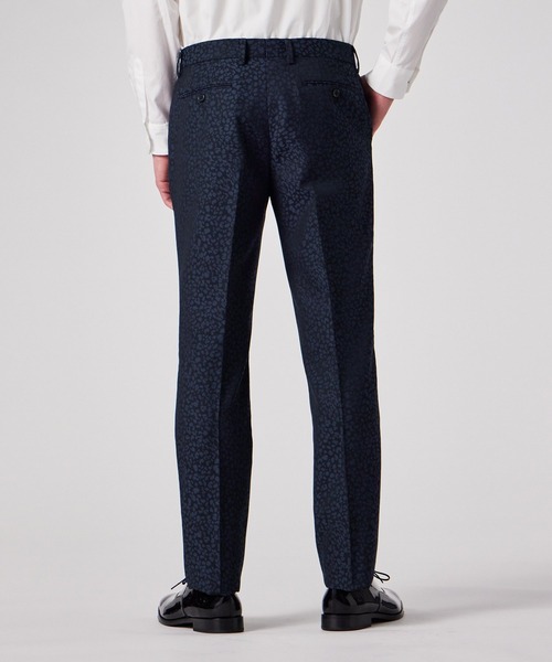 Paul Smith（ポールスミス）の「"Leopard" ノータック トラウザーズ / 153153 925N（スラックス・メンズ・ネイビー・SMALL/MEDIUM/X-LARGE/LARGE）」の4枚目の写真