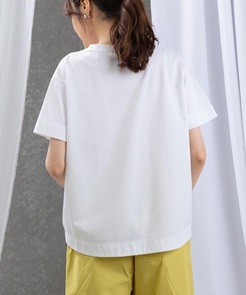 STUDIO PICONE（スタジオピッコーネ）の「スパンコール刺繍冷感プルオーバー（Tシャツ/カットソー・レディース・ベージュ/ライトグレー/ホワイト/ブラック・M/L/LL）」の18枚目の写真