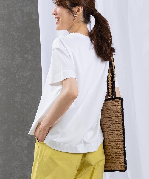 STUDIO PICONE（スタジオピッコーネ）の「スパンコール刺繍冷感プルオーバー（Tシャツ/カットソー・レディース・ベージュ/ライトグレー/ホワイト/ブラック・M/L/LL）」の17枚目の写真
