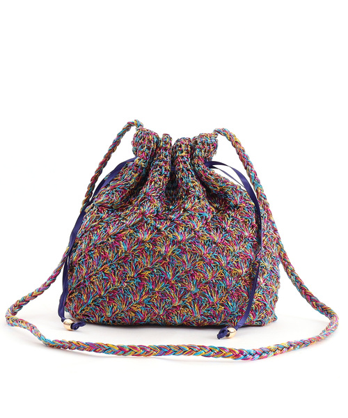 ⭐︎ラブブ⭐︎ Wacky Mart 巾着 Konjac Ball Bag グレー くま・さくらんぼ柄ランチ巾着(505283513) | アプレレクール