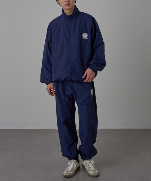 NO GOLF × clubhaus 24SS ナイロンピステ&パンツ　セット SETUP7｜MAISON CLUB/(U)ワンポイント刺繍ナイロンハーフパンツ