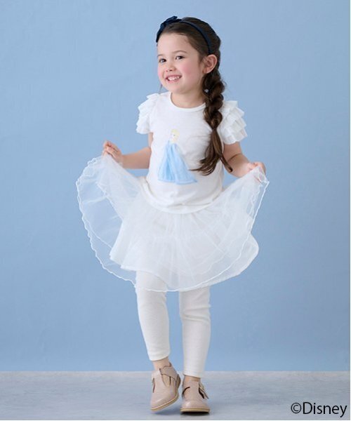 petit main（プティマイン）の「レギンス付きチュールスカート（スカート・キッズ・アイボリー/ブルーグレー/ライトピンク・80ｃｍ/90cm/110cm/100cm/120cm/130cm）」の19枚目の写真