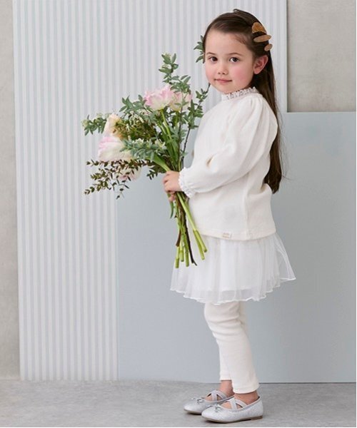 petit main（プティマイン）の「レギンス付きチュールスカート（スカート・キッズ・アイボリー/ブルーグレー/ライトピンク・80ｃｍ/90cm/110cm/100cm/120cm/130cm）」の6枚目の写真