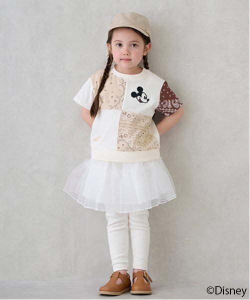 petit main（プティマイン）の「レギンス付きチュールスカート（スカート・キッズ・アイボリー/ブルーグレー/ライトピンク・80ｃｍ/90cm/110cm/100cm/120cm/130cm）」の9枚目の写真