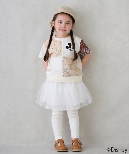 petit main（プティマイン）の「レギンス付きチュールスカート（スカート・キッズ・アイボリー/ブルーグレー/ライトピンク・80ｃｍ/90cm/110cm/100cm/120cm/130cm）」の11枚目の写真