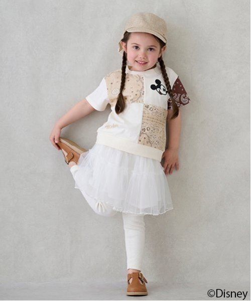 petit main（プティマイン）の「レギンス付きチュールスカート（スカート・キッズ・アイボリー/ブルーグレー/ライトピンク・80ｃｍ/90cm/110cm/100cm/120cm/130cm）」の12枚目の写真