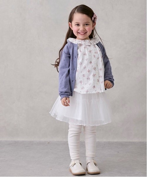 petit main（プティマイン）の「レギンス付きチュールスカート（スカート・キッズ・アイボリー/ブルーグレー/ライトピンク・80ｃｍ/90cm/110cm/100cm/120cm/130cm）」の13枚目の写真