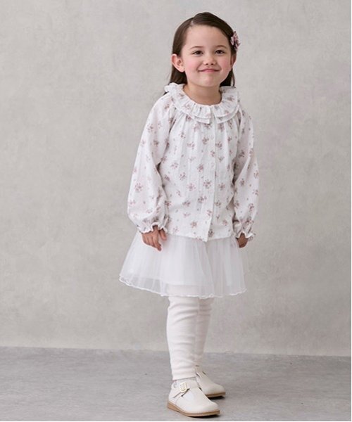 petit main（プティマイン）の「レギンス付きチュールスカート（スカート・キッズ・アイボリー/ブルーグレー/ライトピンク・80ｃｍ/90cm/110cm/100cm/120cm/130cm）」の15枚目の写真