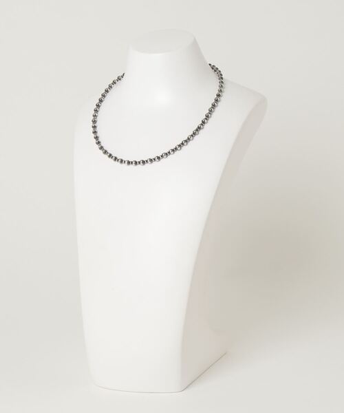 ERICKA NICOLAS BEGAY（エリッカ ニコラス ビゲイ）の「【ERICKA NICOLAS BEGAY】 NAVAJO PEARL NECKLACE / 3×5-45（ネックレス・メンズ・シルバー系1/シルバー系2・45）」の3枚目の写真