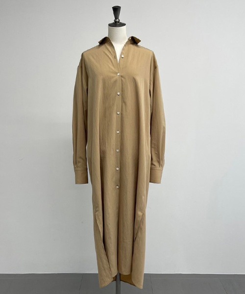 Chaos（カオス）の「Chaos(カオス)/リムシャツワンピース（ワンピース・レディース・ホワイト/キャメル・FREE）」の5枚目の写真