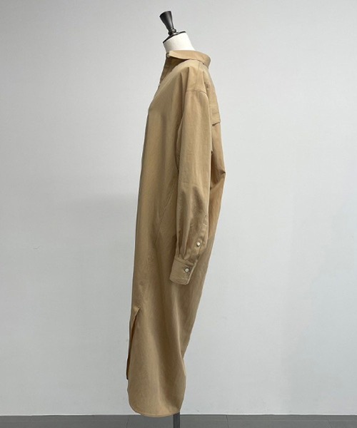 Chaos（カオス）の「Chaos(カオス)/リムシャツワンピース（ワンピース・レディース・ホワイト/キャメル・FREE）」の6枚目の写真