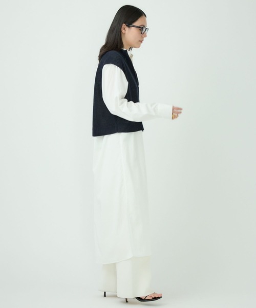 Chaos（カオス）の「Chaos(カオス)/リムシャツワンピース（ワンピース・レディース・ホワイト/キャメル・FREE）」の10枚目の写真