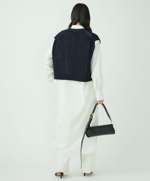 Chaos（カオス）の「Chaos(カオス)/リムシャツワンピース（ワンピース・レディース・ホワイト/キャメル・FREE）」の11枚目の写真