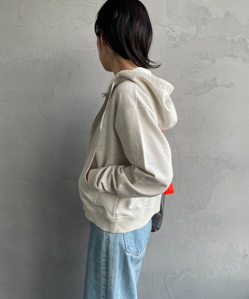 DANTON（ダントン）の「[DANTON/ダントン] ワンポイントロゴジップパーカー（パーカー・レディース・チャコールグレー/キナリ/レッド・38）」の8枚目の写真